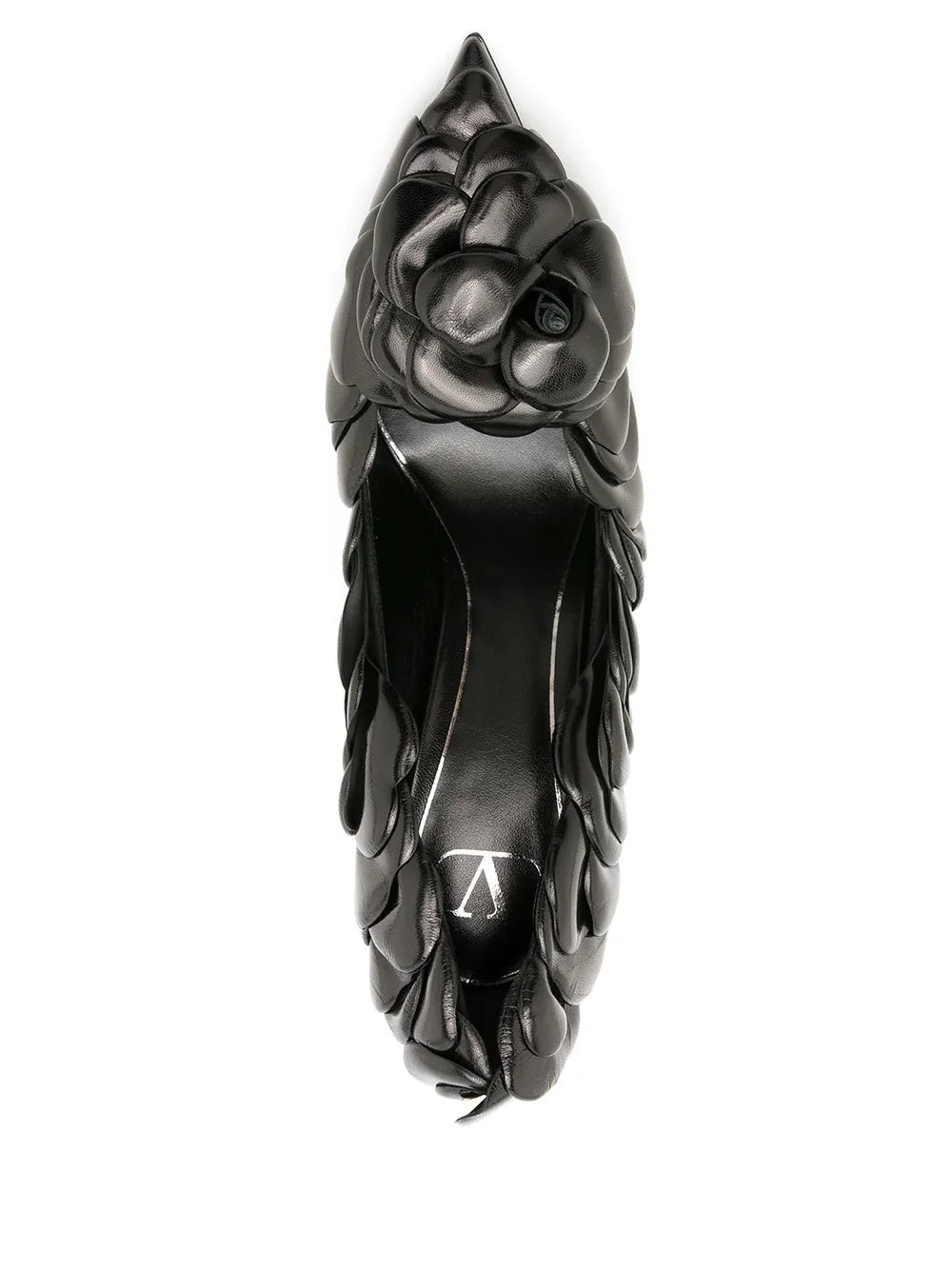 Valentino Garavani Rose Stiletto Pumps 38 Black