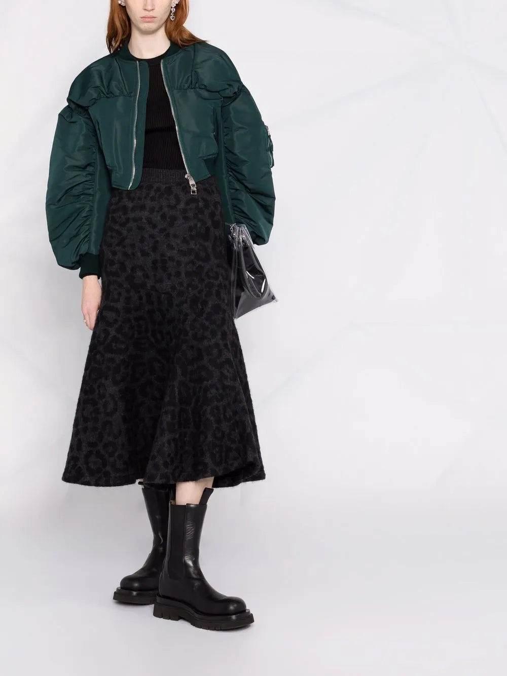 Valentino SWEATER Woman GREY MELANGE/BLACK