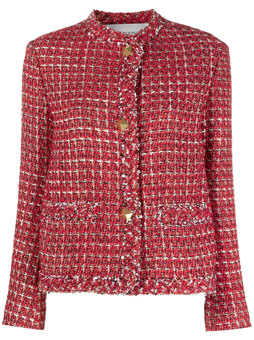 Valentino Garavani Sequin-Detail Tweed Jacket