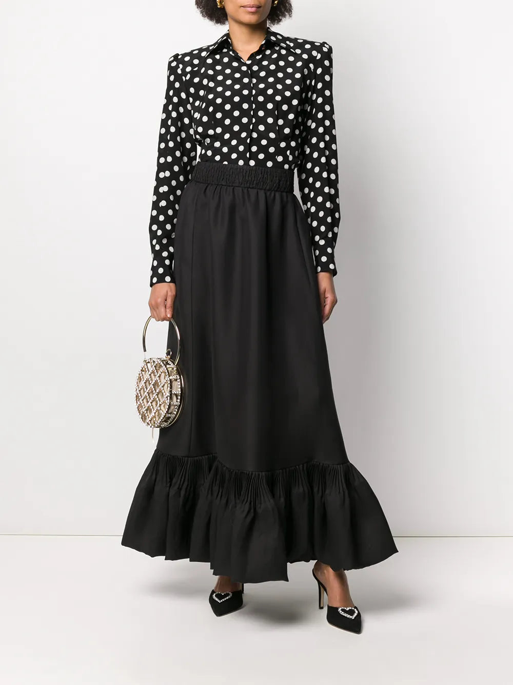 Valentino Garavani Peplum Hem Skirt