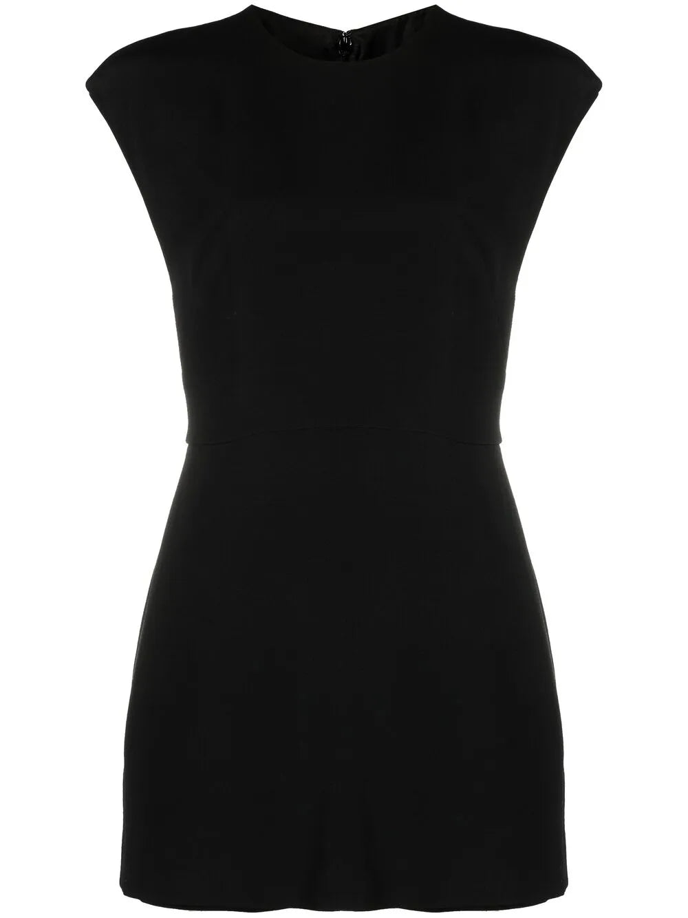 Valentino Garavani Round Neck Sleeveless Playsuit 40 Black