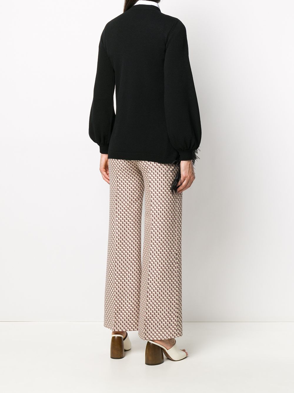 Valentino Garavani Feather Trim Jumper