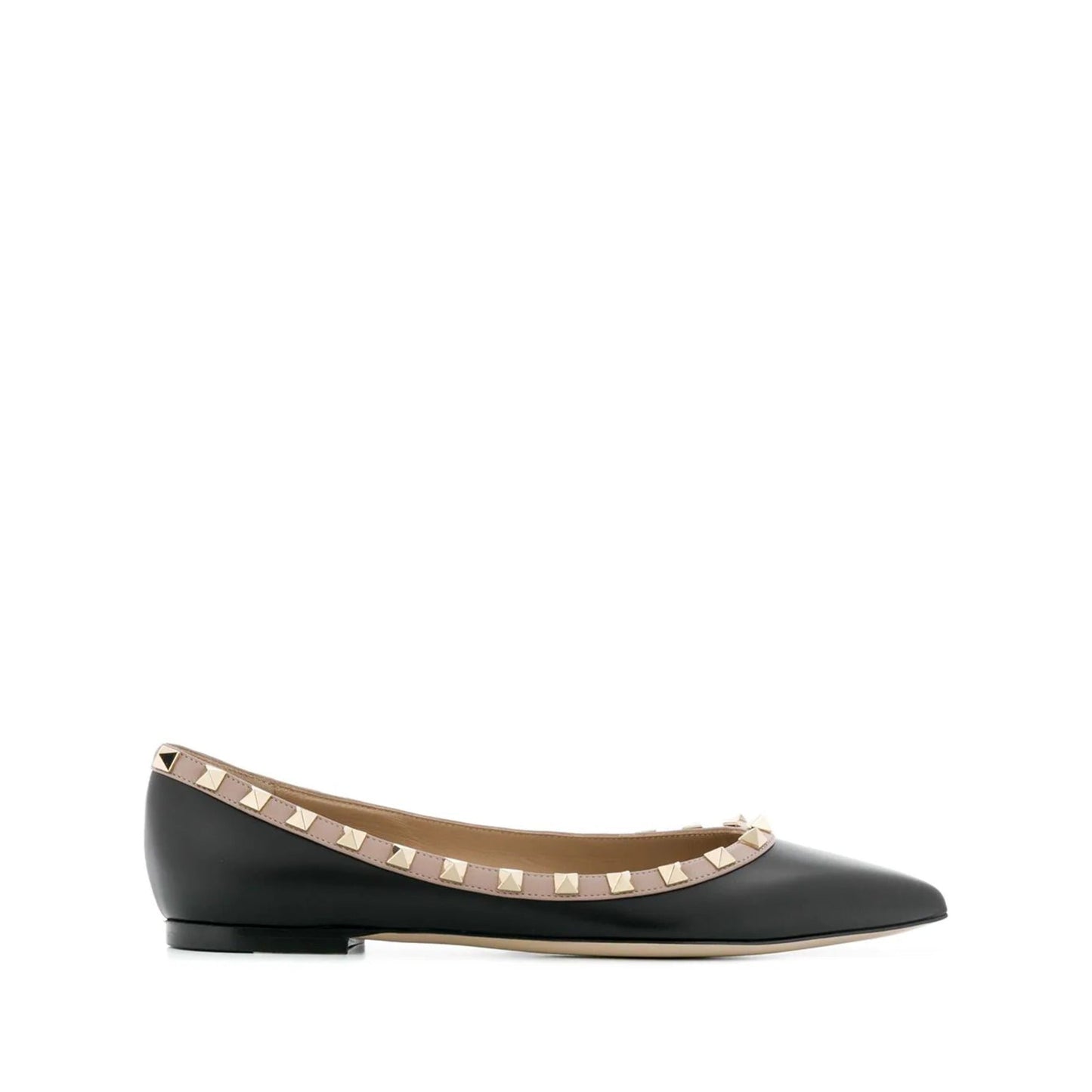 Valentino Garavani Rockstud Ballerinas 41.5 Black,Pink