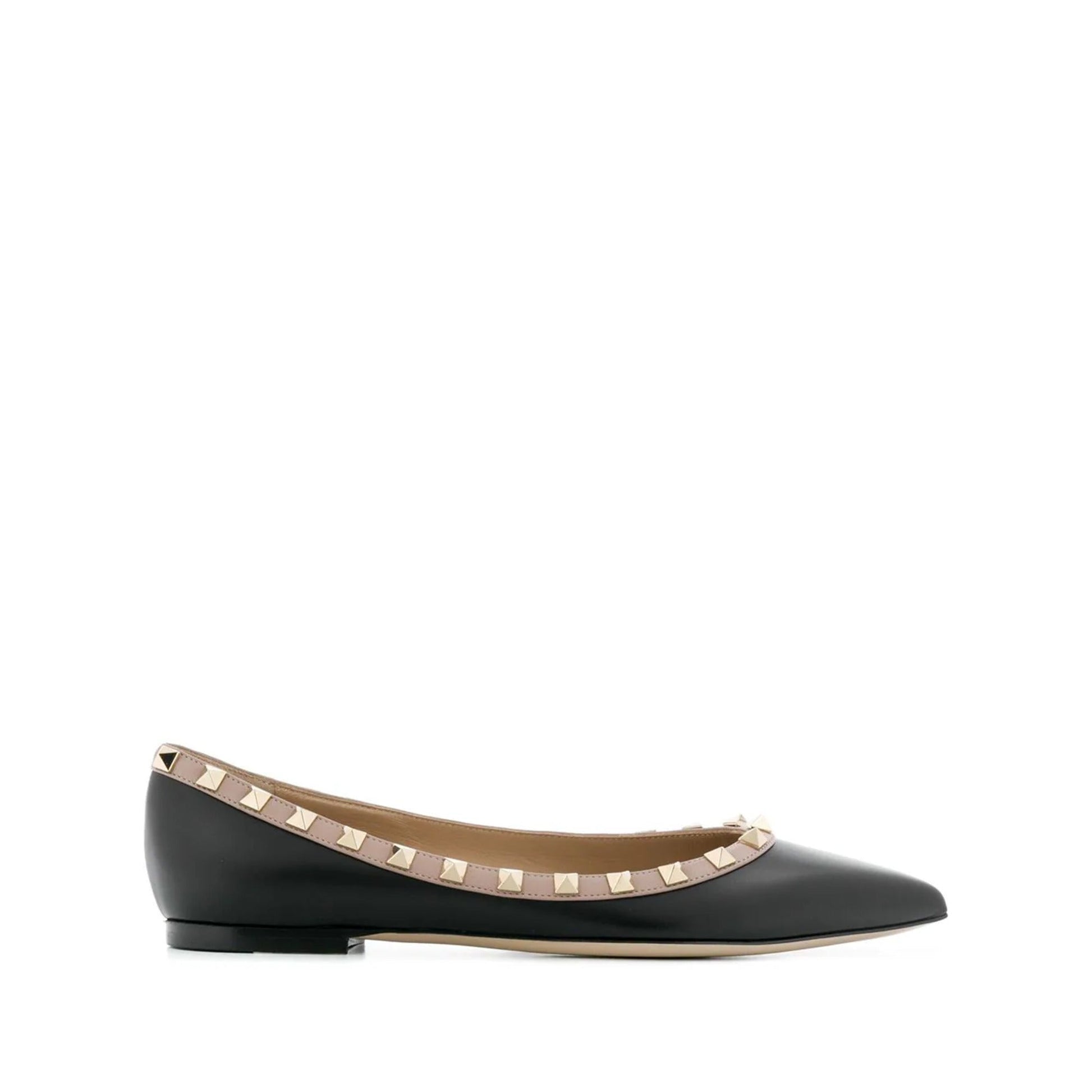 Valentino Garavani Rockstud Ballerinas 40 Black,Pink