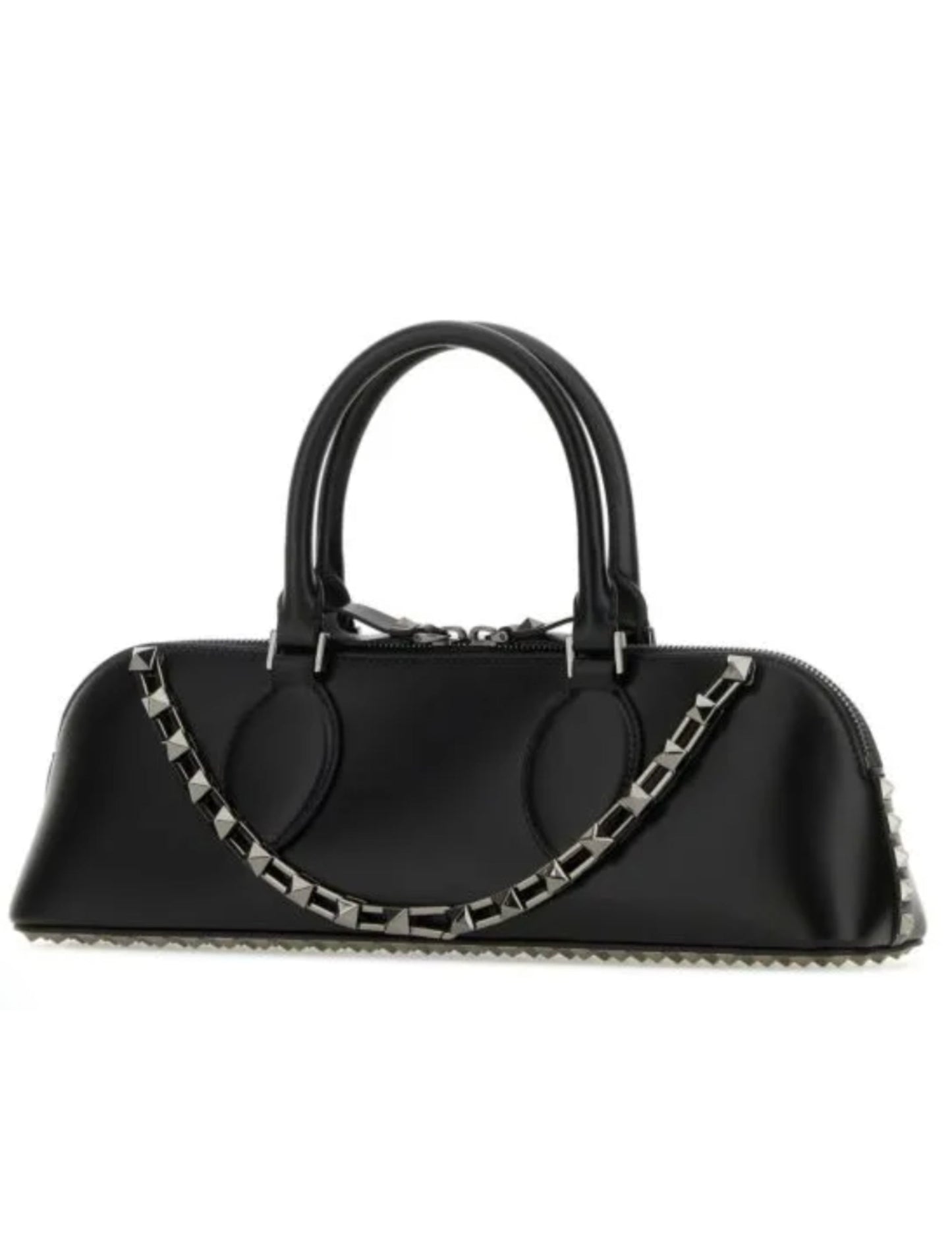 Valentino Garavani Leather Rockstud East-West Handbag
