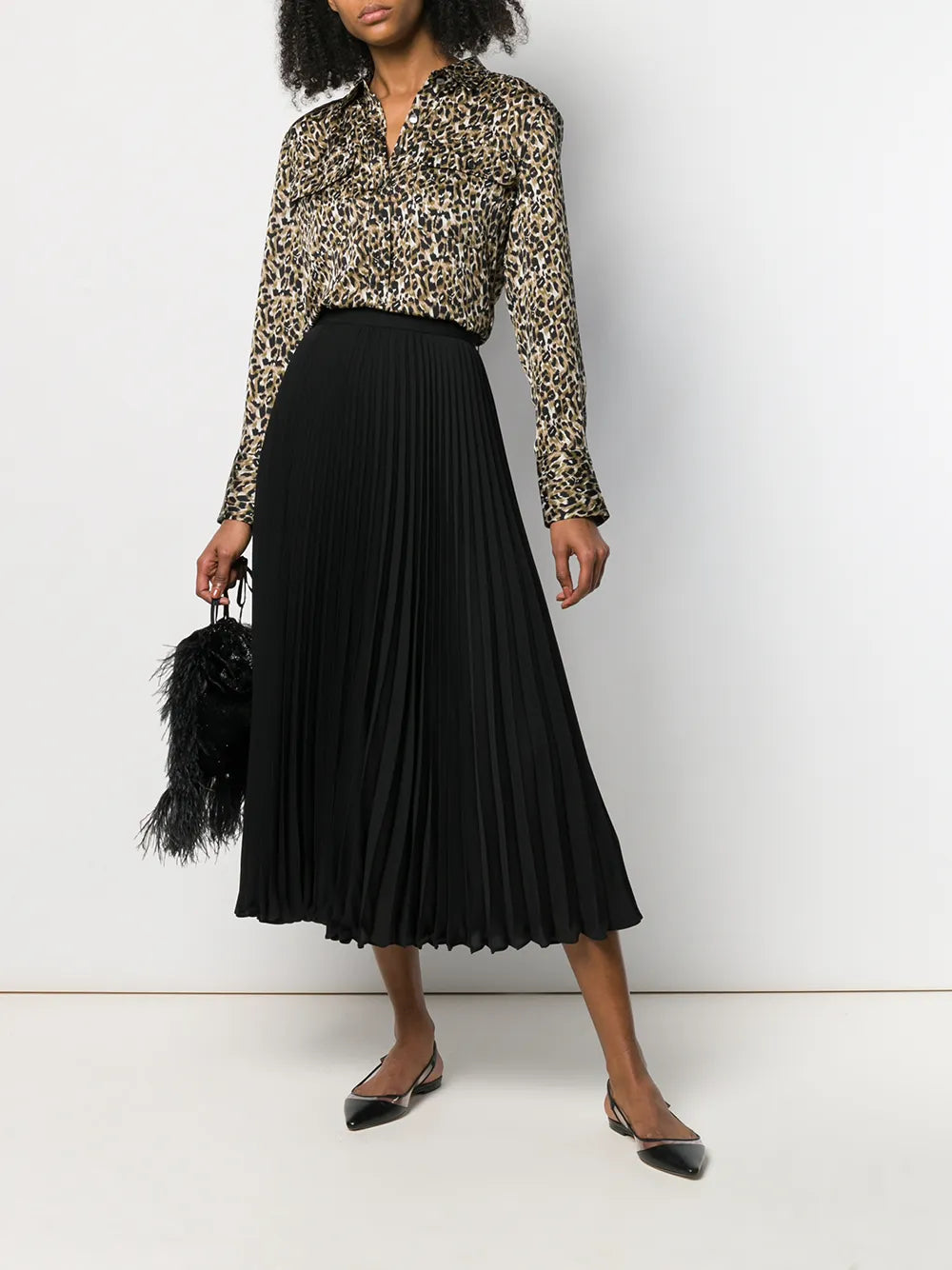 Valentino Garavani Pleated Midi Skirt