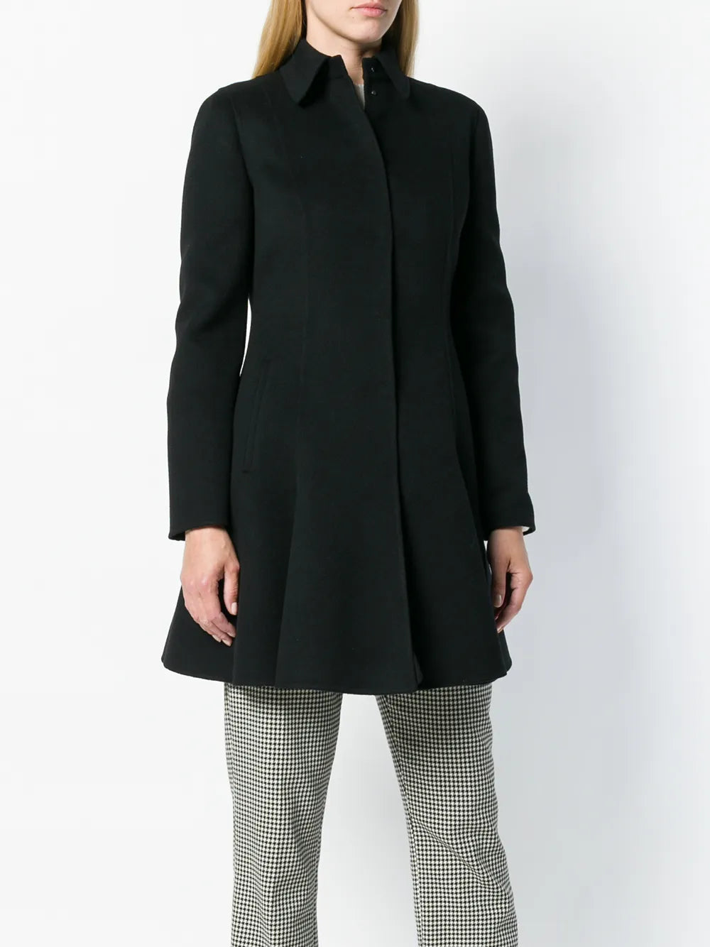 Valentino Garavani Single-Breasted Flared Coat