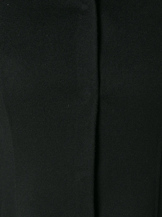 Valentino Garavani Single-Breasted Flared Coat 46 Black