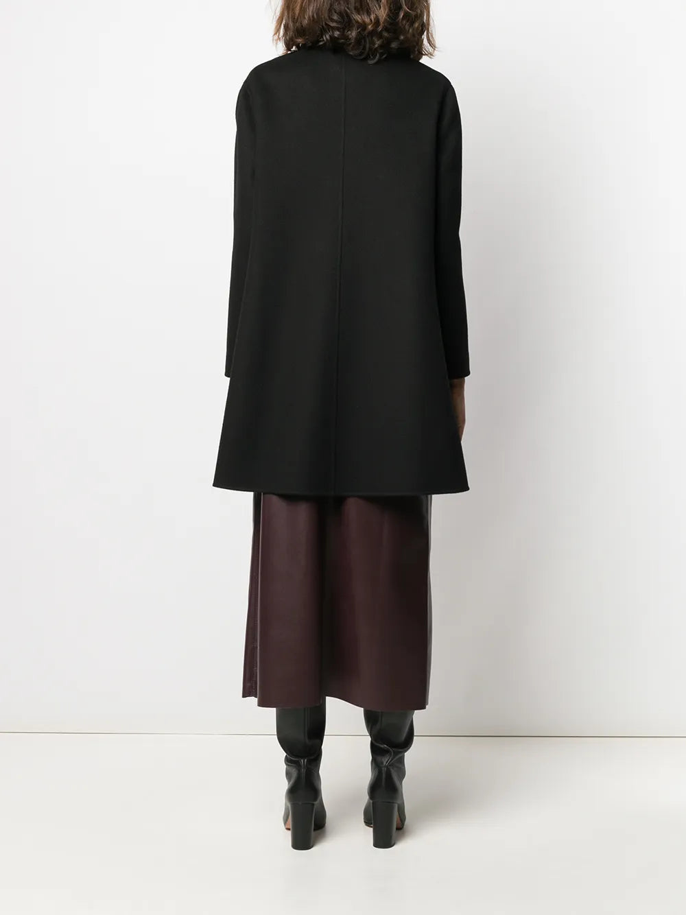 Valentino Garavani Intarsia Cape-Style Coat