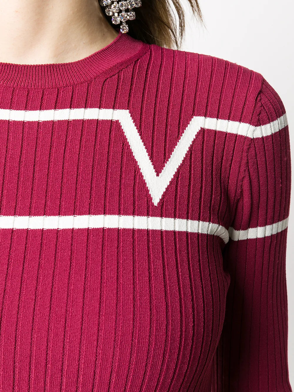 Valentino PANTS Woman DARK AVIO Regular 14 (L) Red