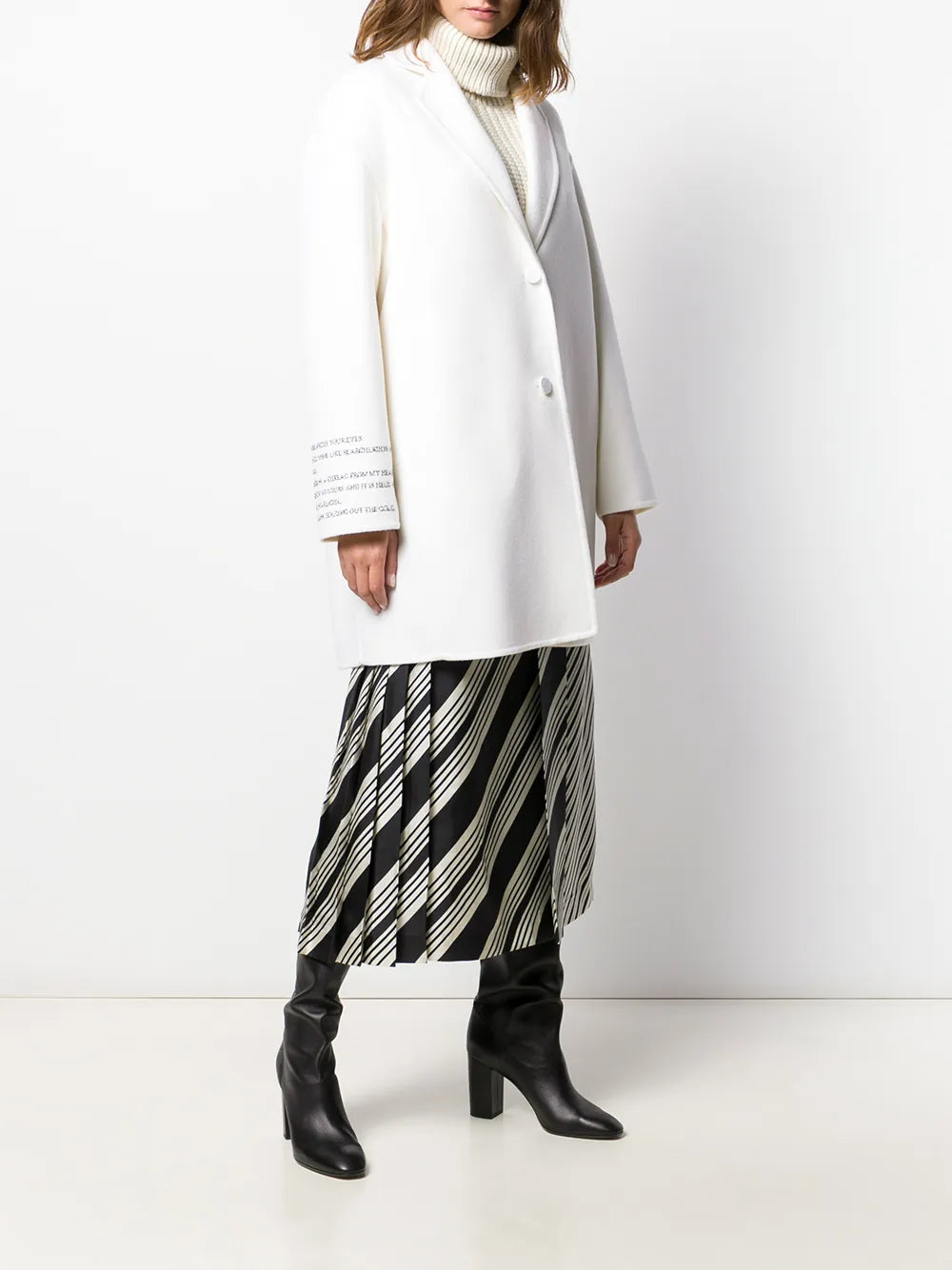 Valentino Garavani Poem Detail Single Breasted Coat