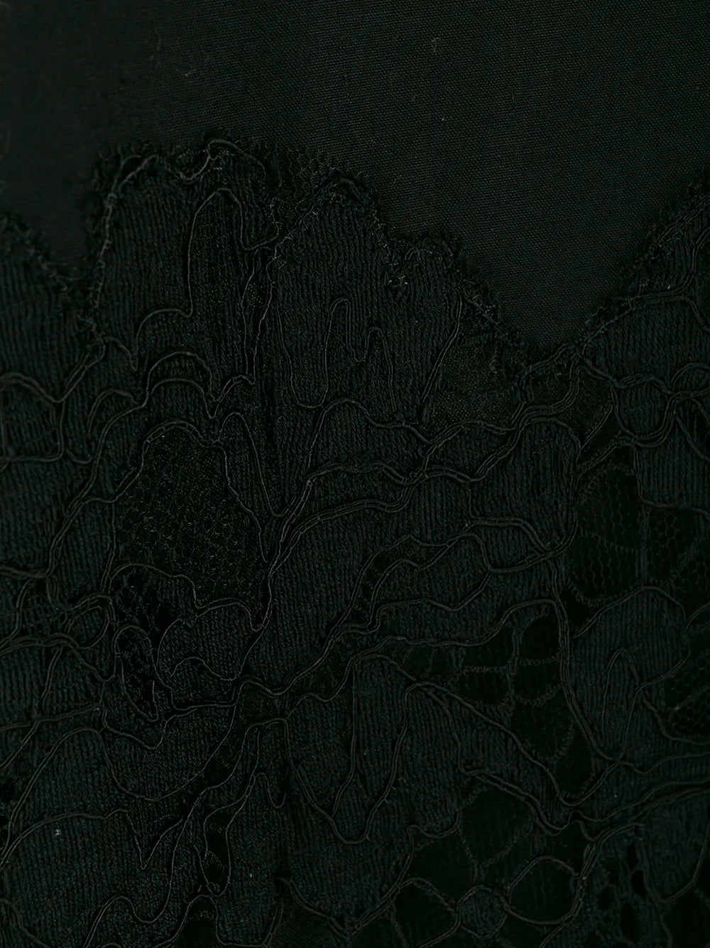 Valentino Garavani Short Button-Up Lace Dress 44 Black