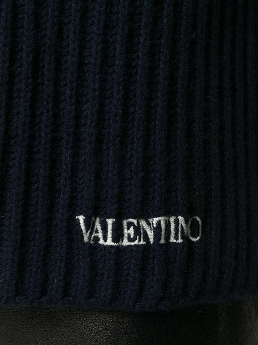 Valentino DRESS Woman BLACK/AVORY/WATER LILAC Regular 4 (S) Blue