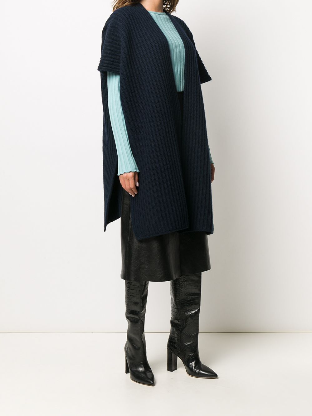 Valentino DRESS Woman BLACK/AVORY/WATER LILAC