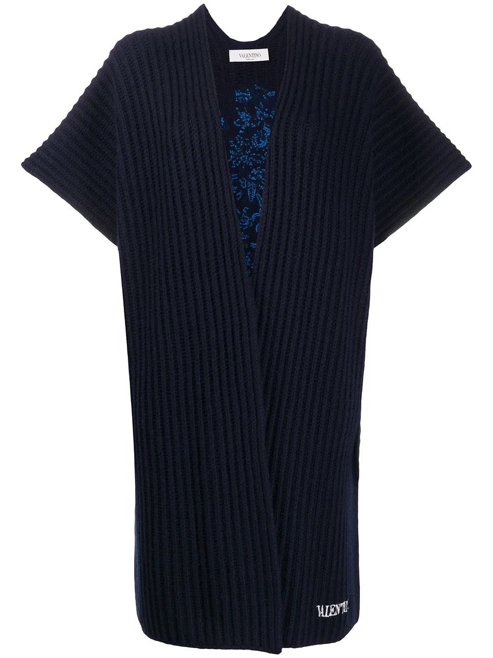 Valentino DRESS Woman BLACK/AVORY/WATER LILAC