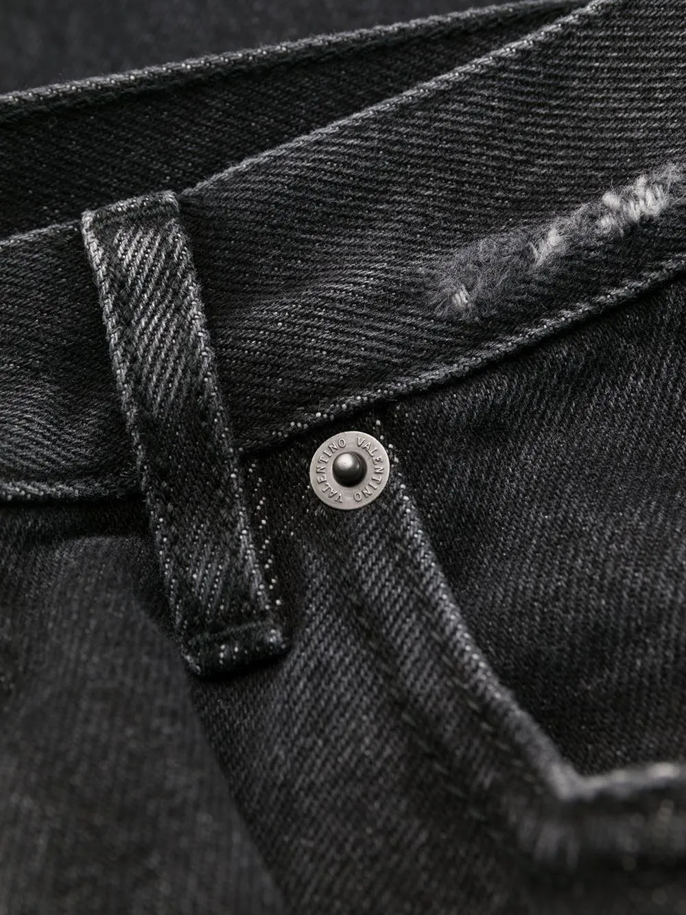 Valentino Garavani Vlogo Straight-Leg Jeans 34 Black