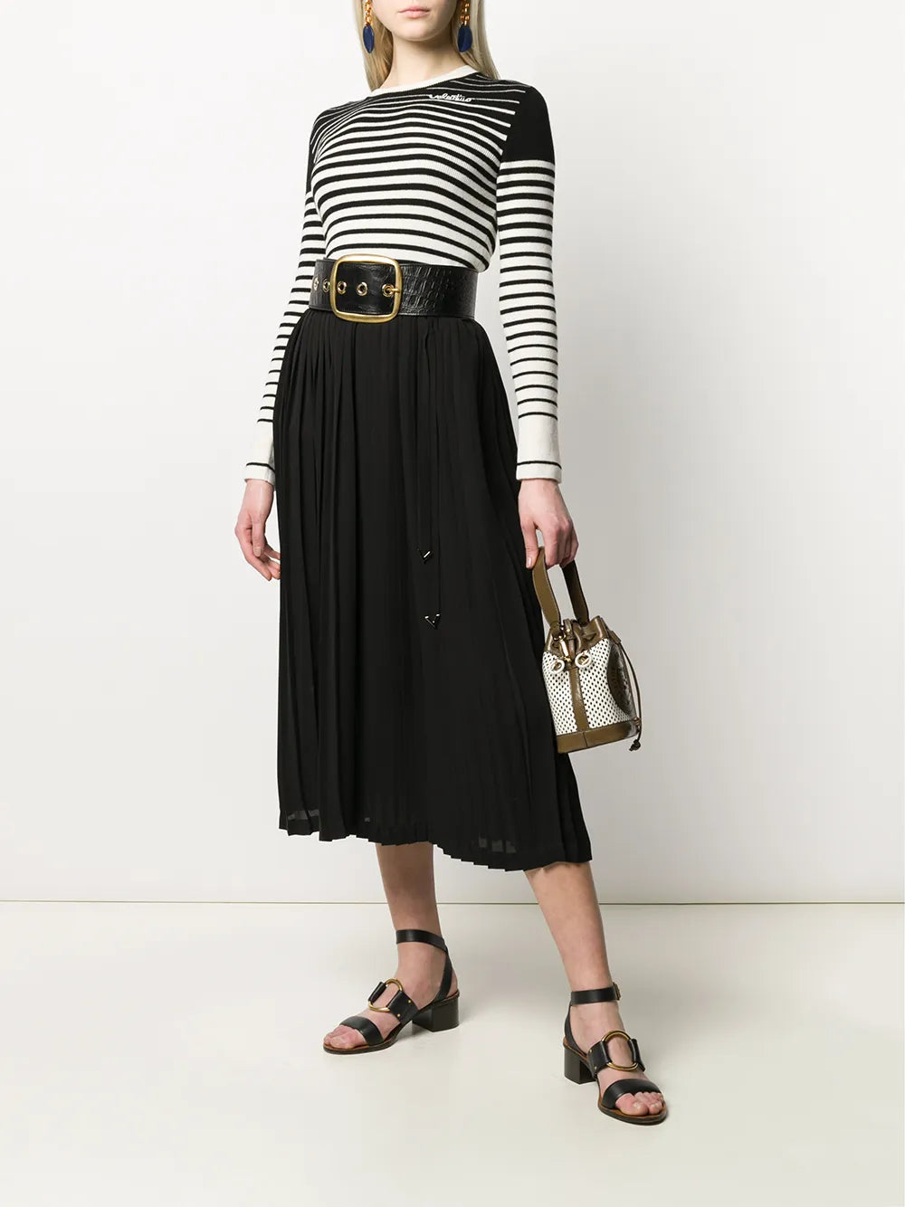 Valentino Garavani Pleated Midi Skirt