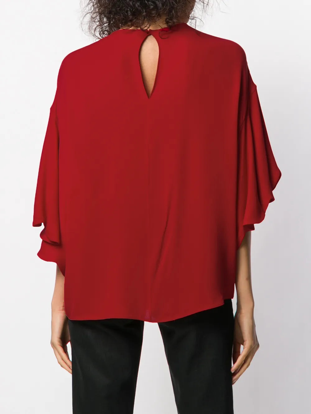 Valentino Garavani Frilled Tulip-Sleeve Blouse