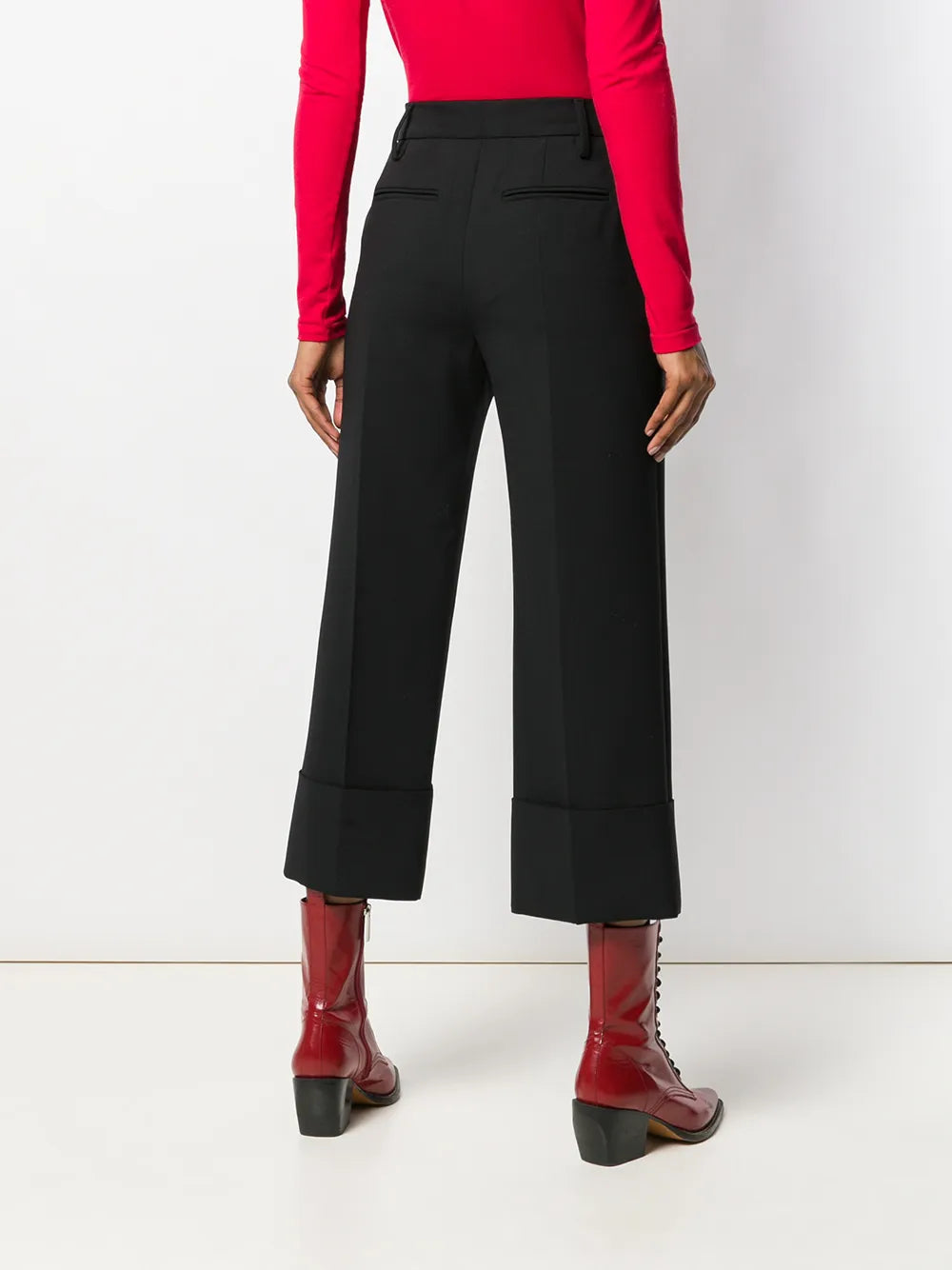 Valentino Garavani Pleated Cropped Trousers