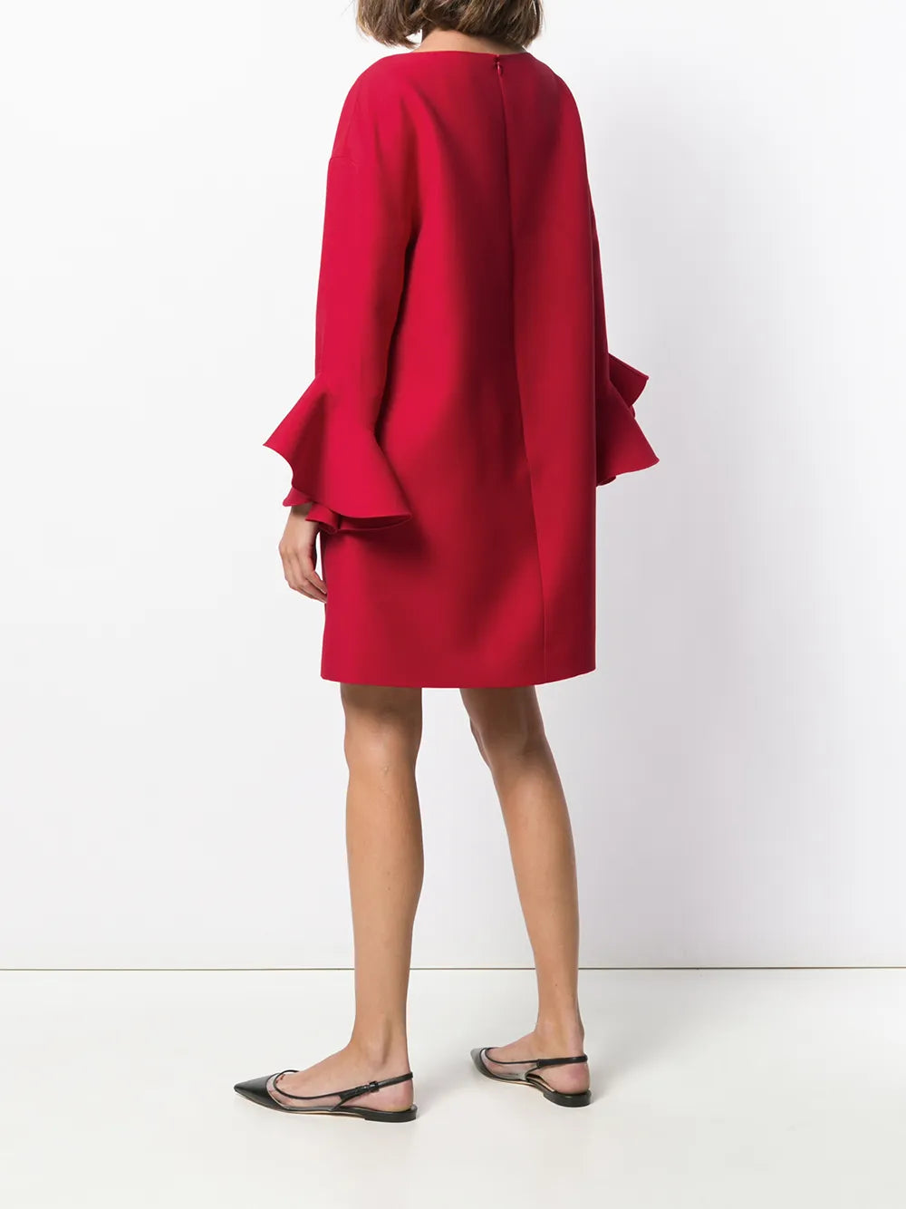 Valentino Garavani Trumpet-Sleeve Shift Dress