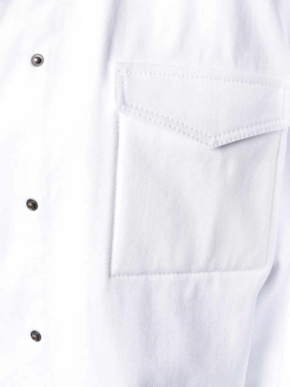 Valentino Garavani Relaxed Denim Overshirt 40 White,White