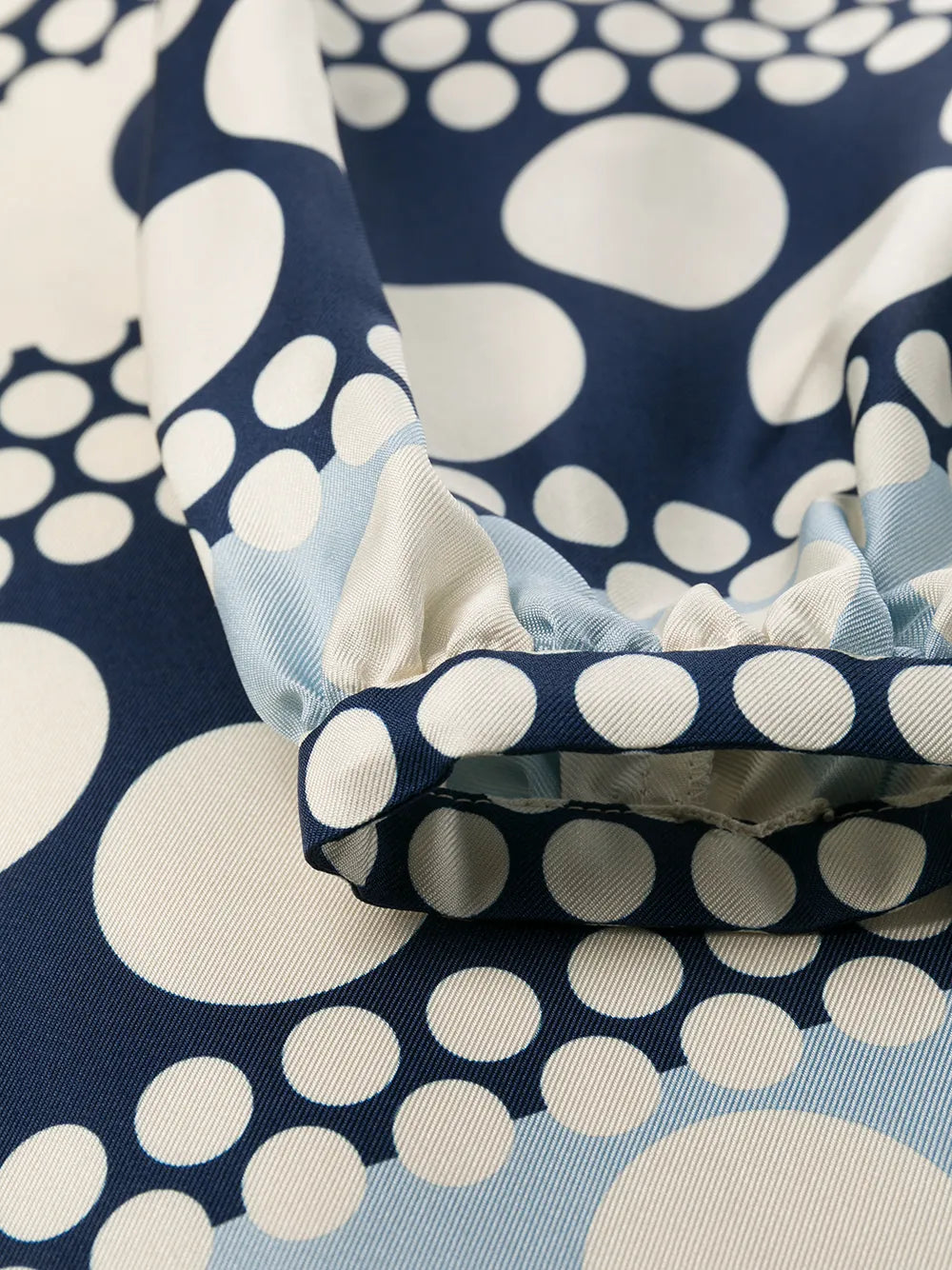 Valentino Garavani Polka-Dot Shift Dress 40 White, Blue, Red