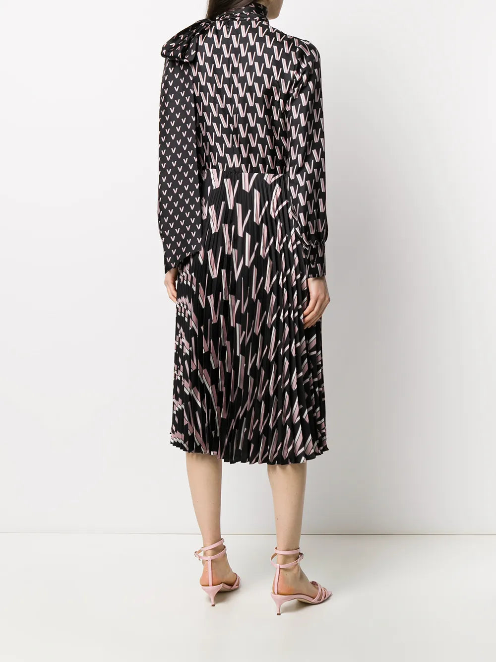 Valentino Garavani Double Vlogo Pussy-Bow Dress