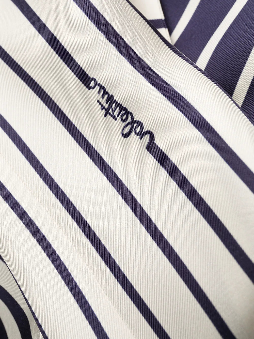 Valentino Garavani Stripe Tie-Waist Maxi Dress 40 Ivory,Navy