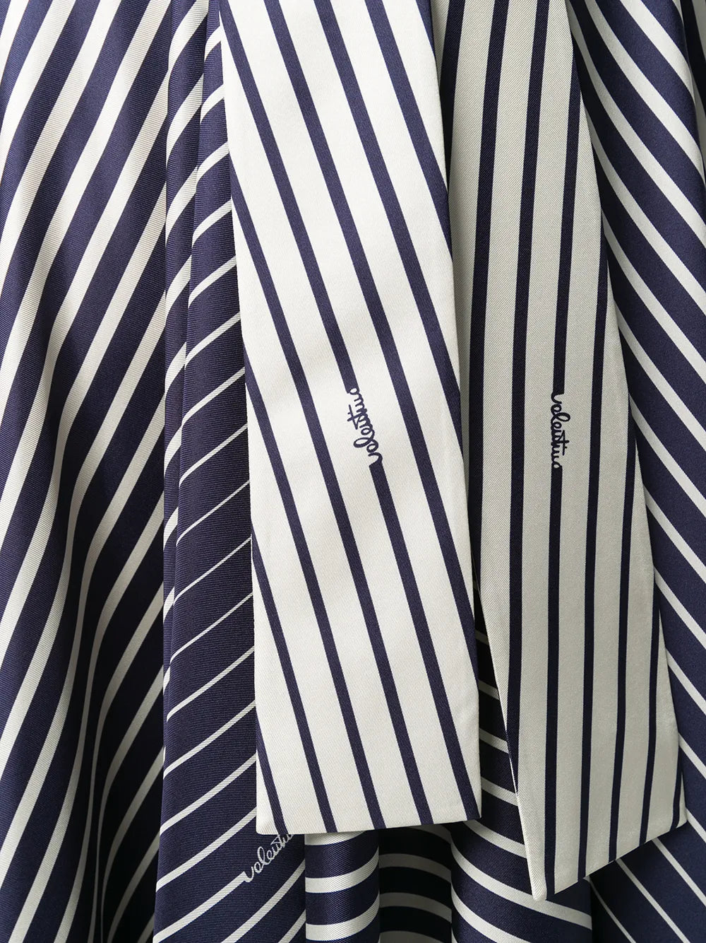 Valentino Garavani Stripe Tie-Waist Maxi Dress