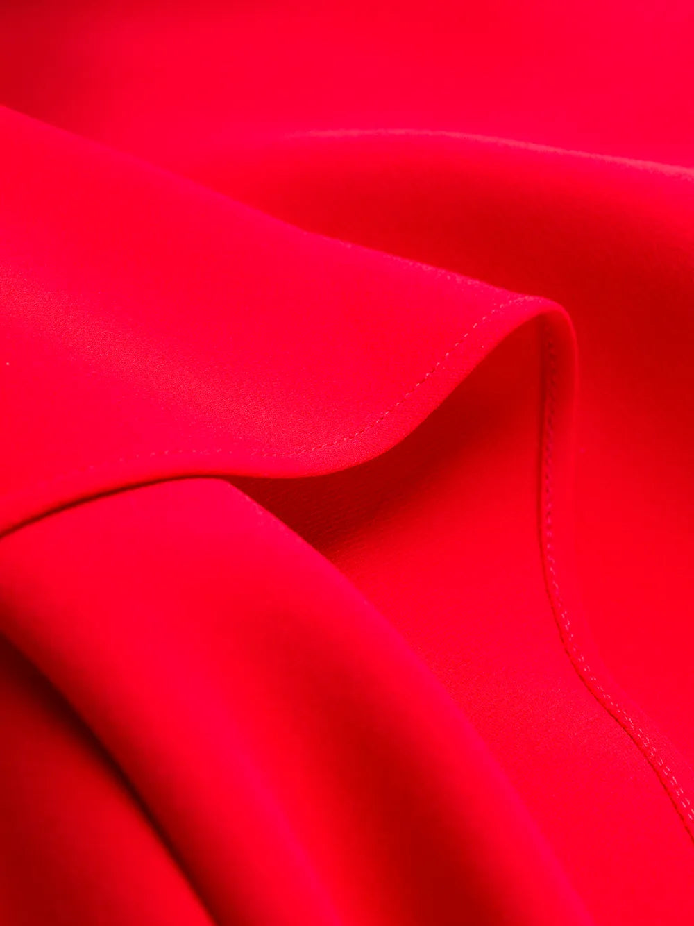 Valentino Garavani Cape-Style V-Neck Silk Midi-Dress