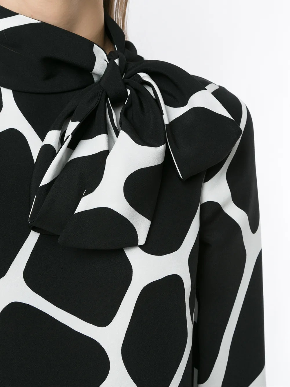 Valentino Garavani Giraffe Print Silk Mini Dress