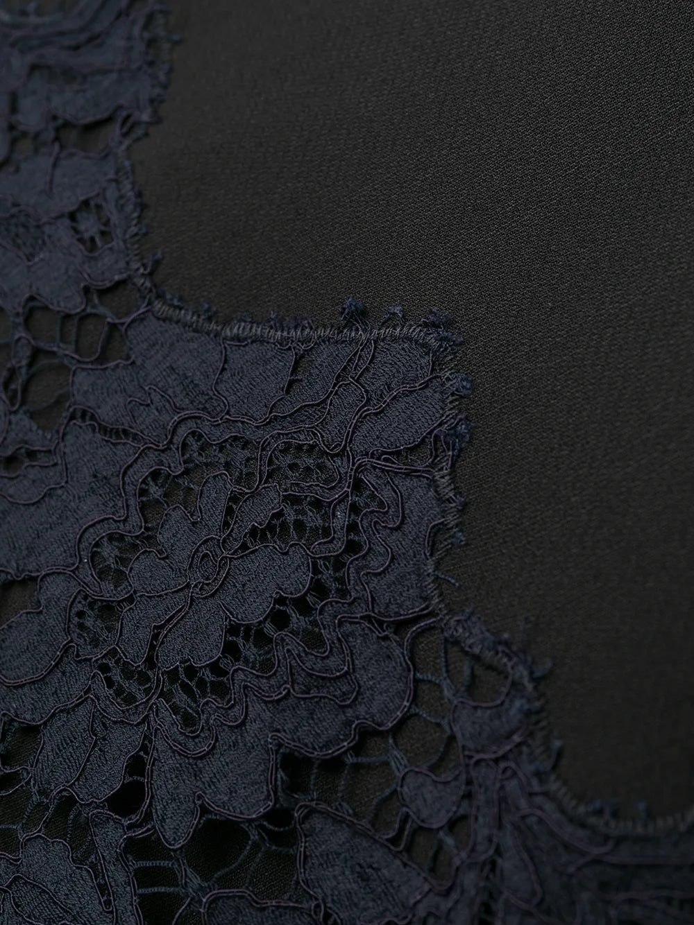 Valentino Garavani Lace Sleeve Dress 44 Black,Navy