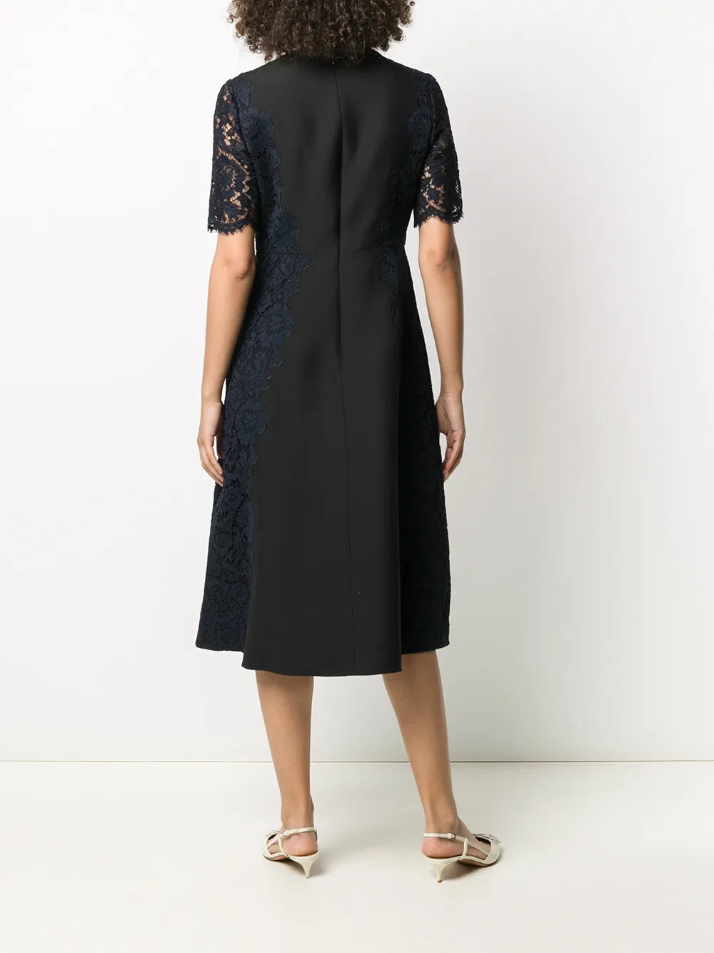 Valentino Garavani Lace Sleeve Dress