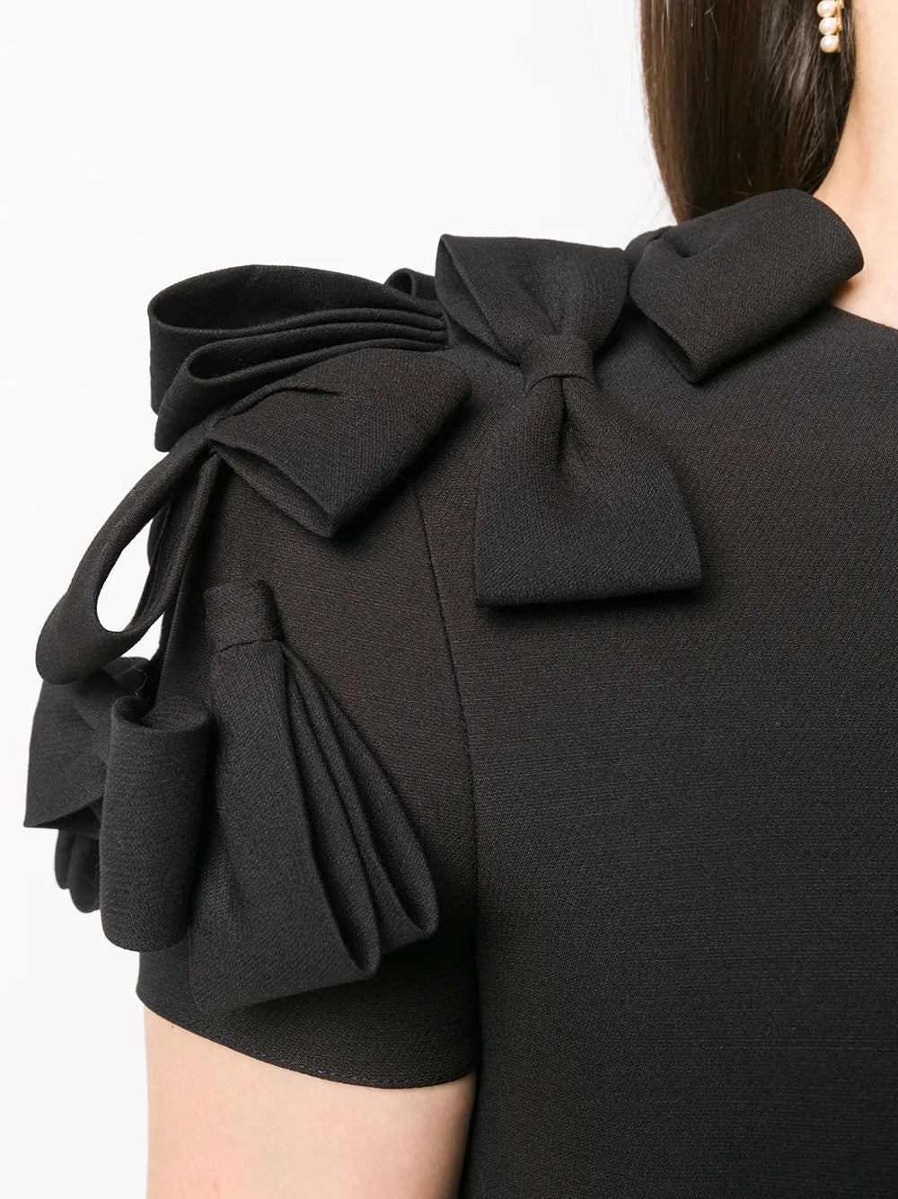 Valentino Garavani Bow-Embellished Full Skirt Dress