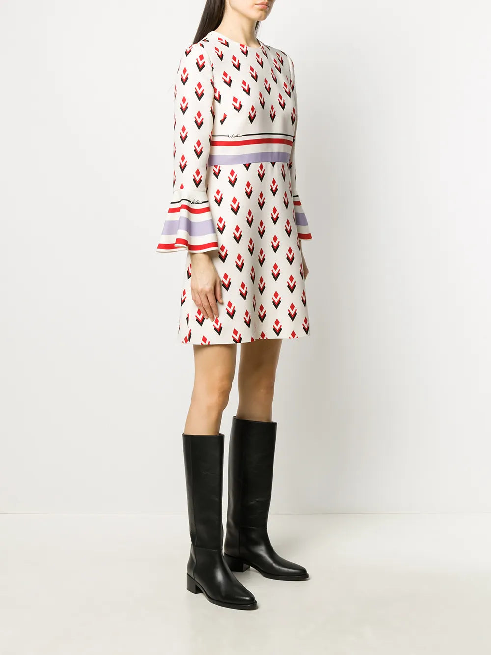 Valentino Garavani Geometric-Print Dress