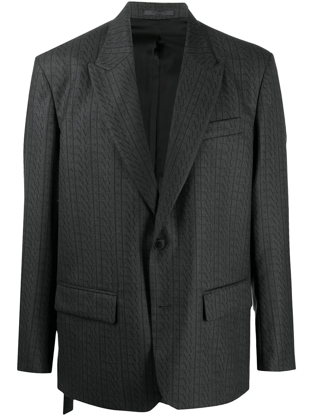 Valentino Garavani Vltn Print Single-Breasted Blazer