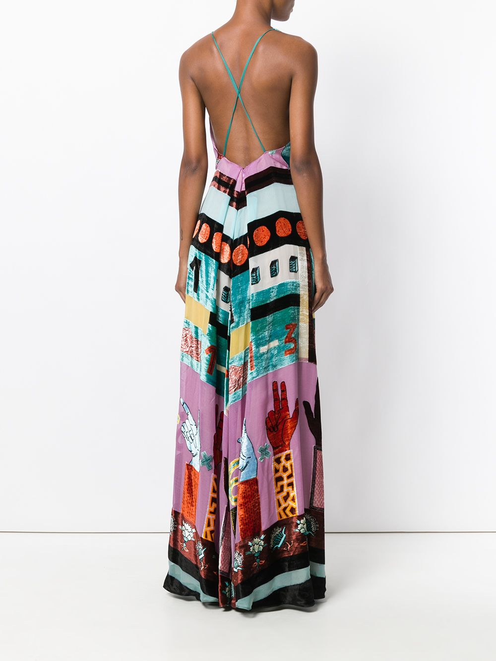 Valentino SWEATER Woman BLACK/AVORY/CARROT