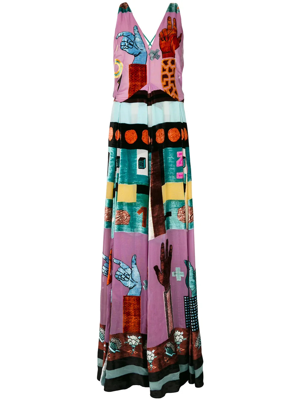 Valentino SWEATER Woman BLACK/AVORY/CARROT