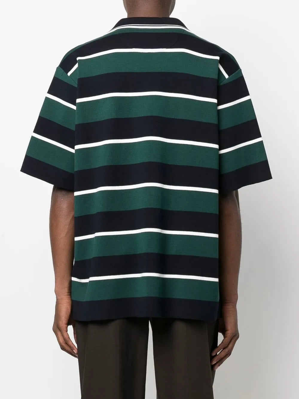 Valentino Garavani Striped Button-Up Sweatshirt