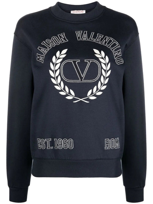 Valentino SHIRT Man PRINT V TRIANGOLO WHITE/B Regular 00 (XXS) Blue