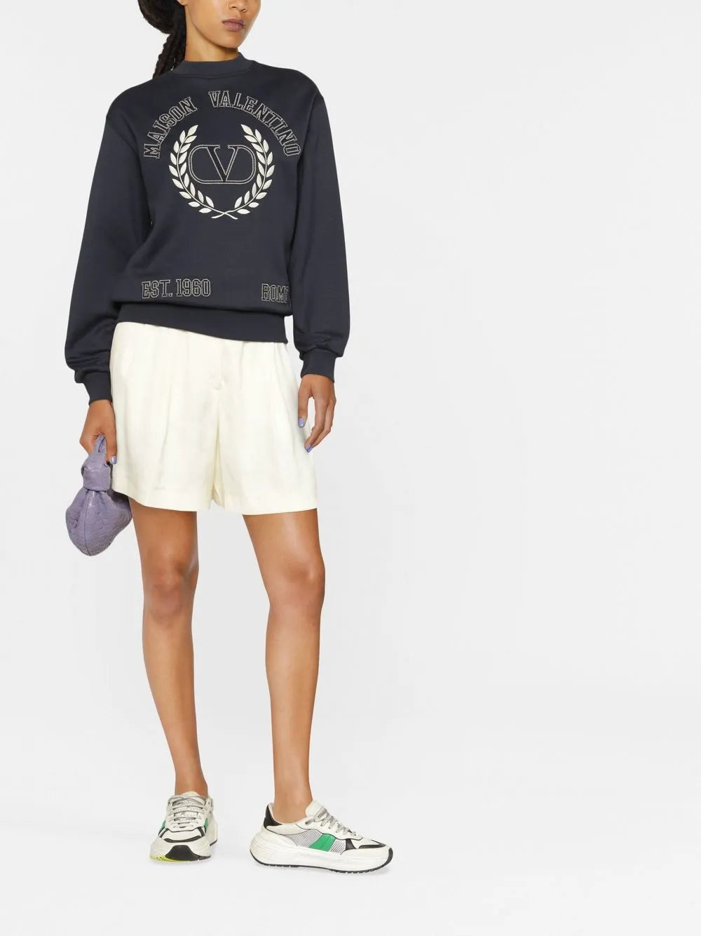 Valentino SHIRT Man PRINT V TRIANGOLO WHITE/B