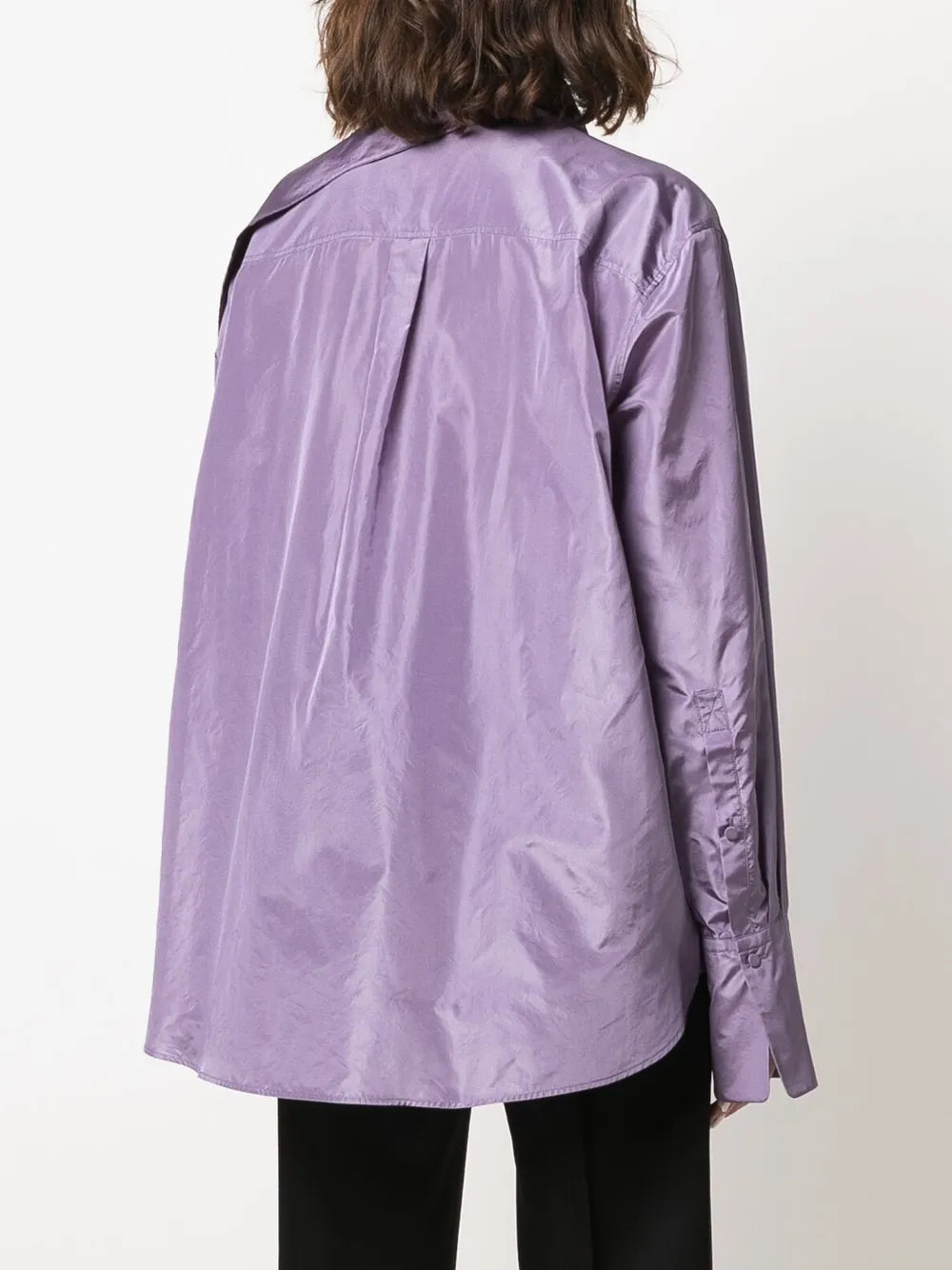 Valentino Tied-Neck Silk Shirt