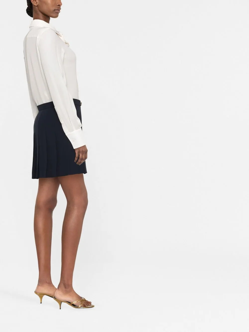 Valentino Garavani Pussy-Bow Collar Shirt Dress