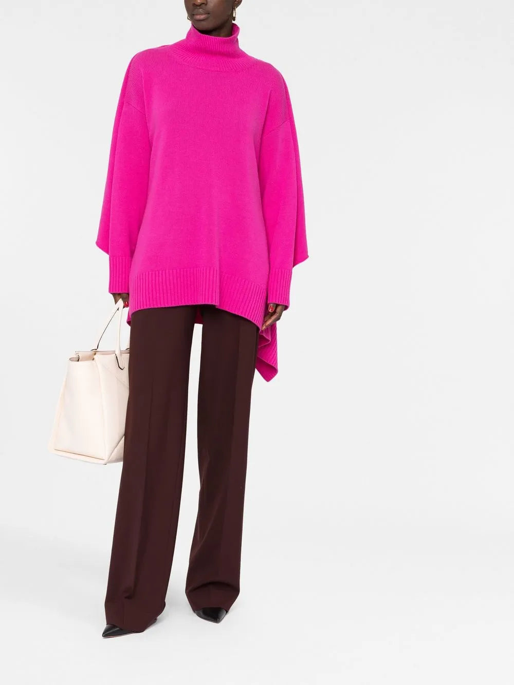 Valentino Garavani Draped Roll-Neck Jumper
