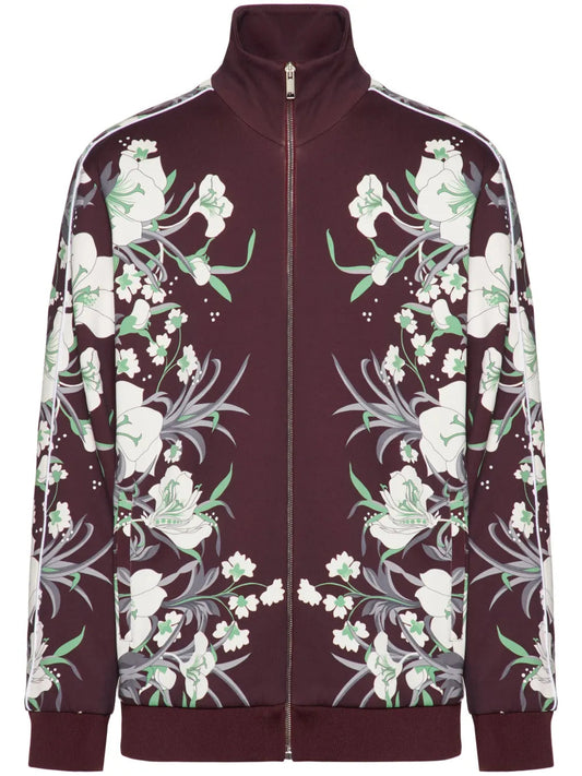 Valentino Garavani Graphic-Print Zip-Fastening Jacket Regular L Vinaccia,Green,Avor