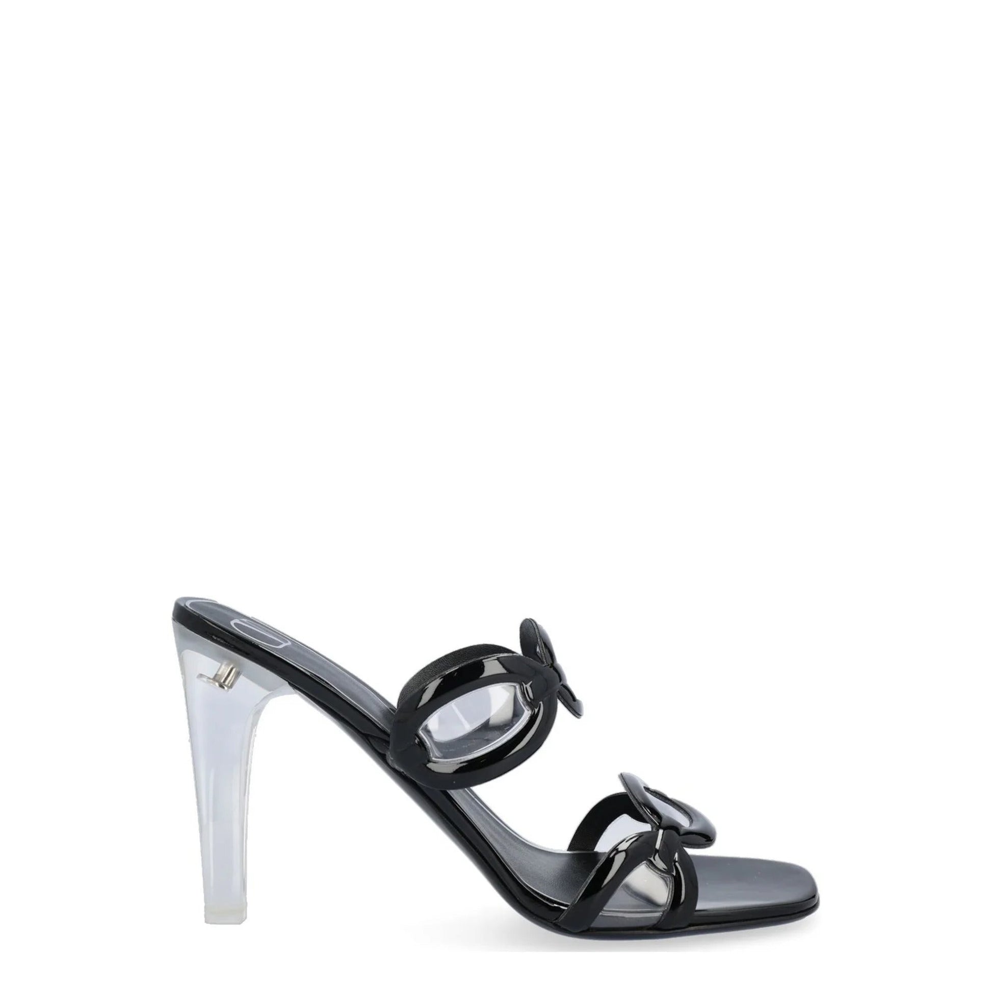 Valentino Garavani Chain Open Toe Sandals 36.5 Black