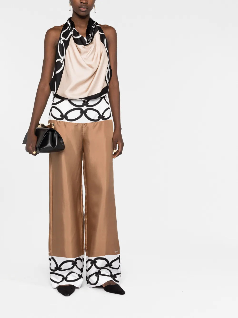 Valentino Garavani Chain 1967 Foulard Silk Jumpsuit