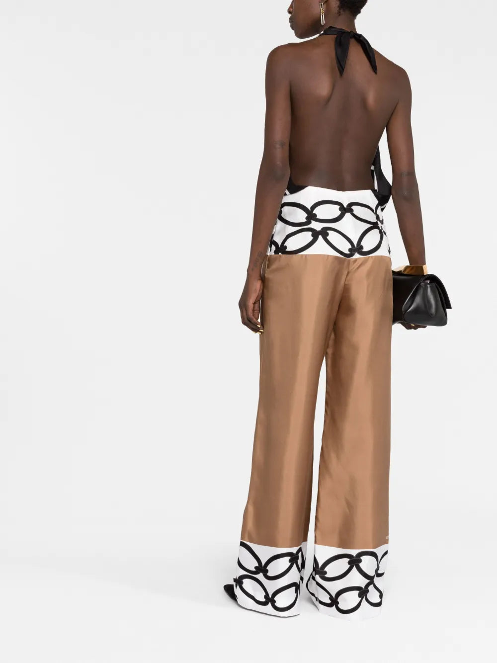 Valentino Garavani Chain 1967 Foulard Silk Jumpsuit