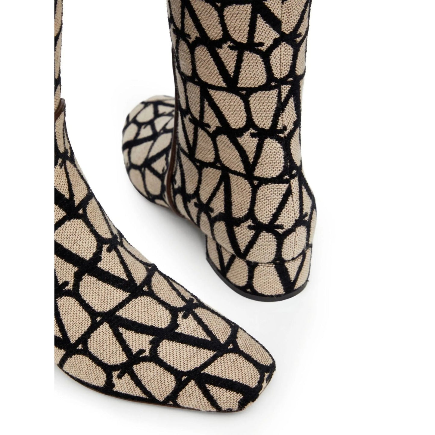 Valentino Garavani V'Logo Type Toile Iconographe Boots