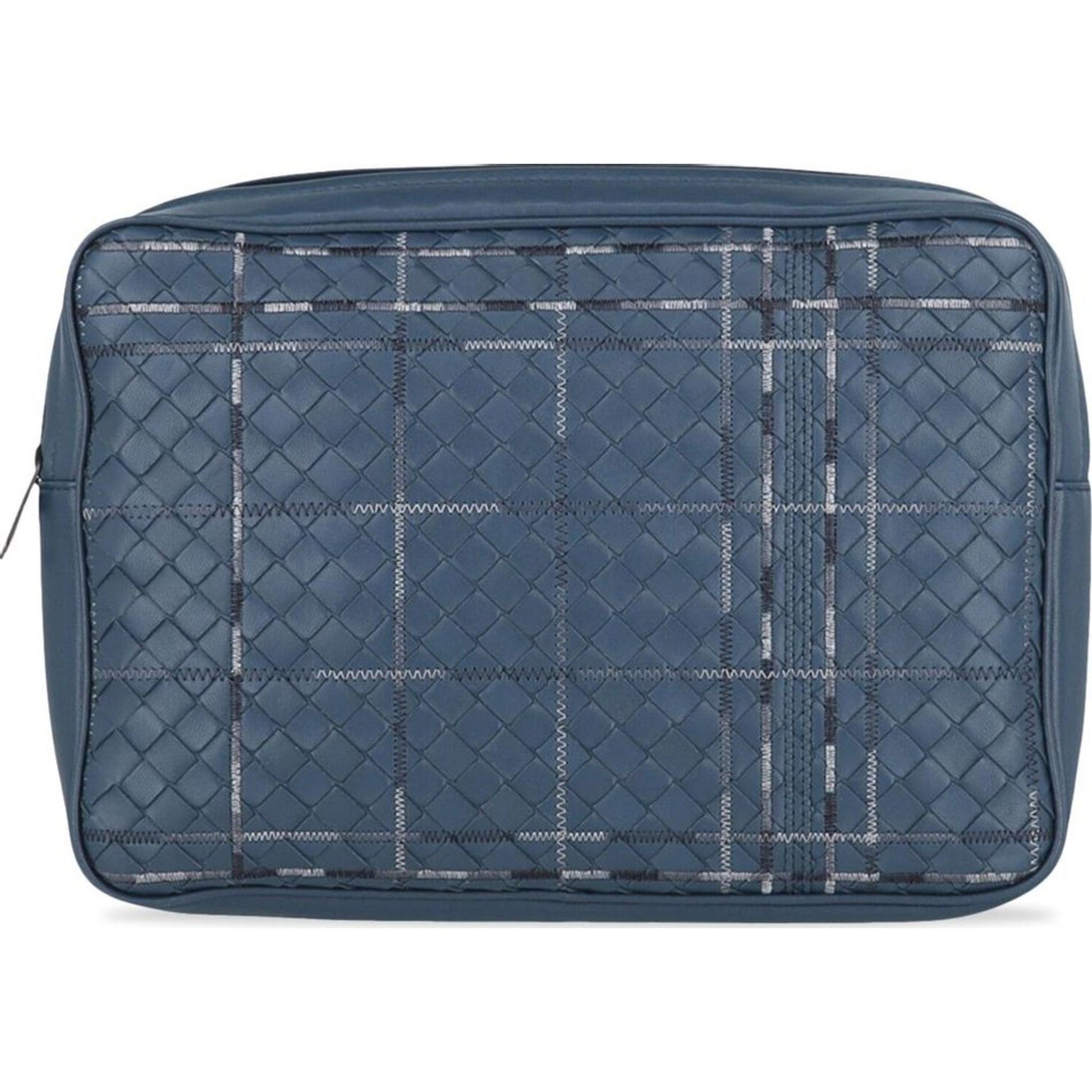 Bottega Veneta Metropolis Leather Wash Bag ONE SIZE Blue